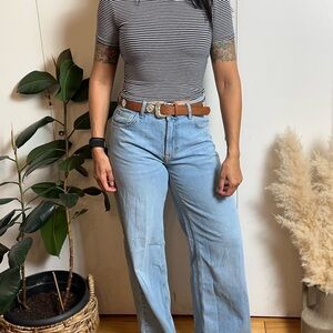 Women’s Striped black and white top